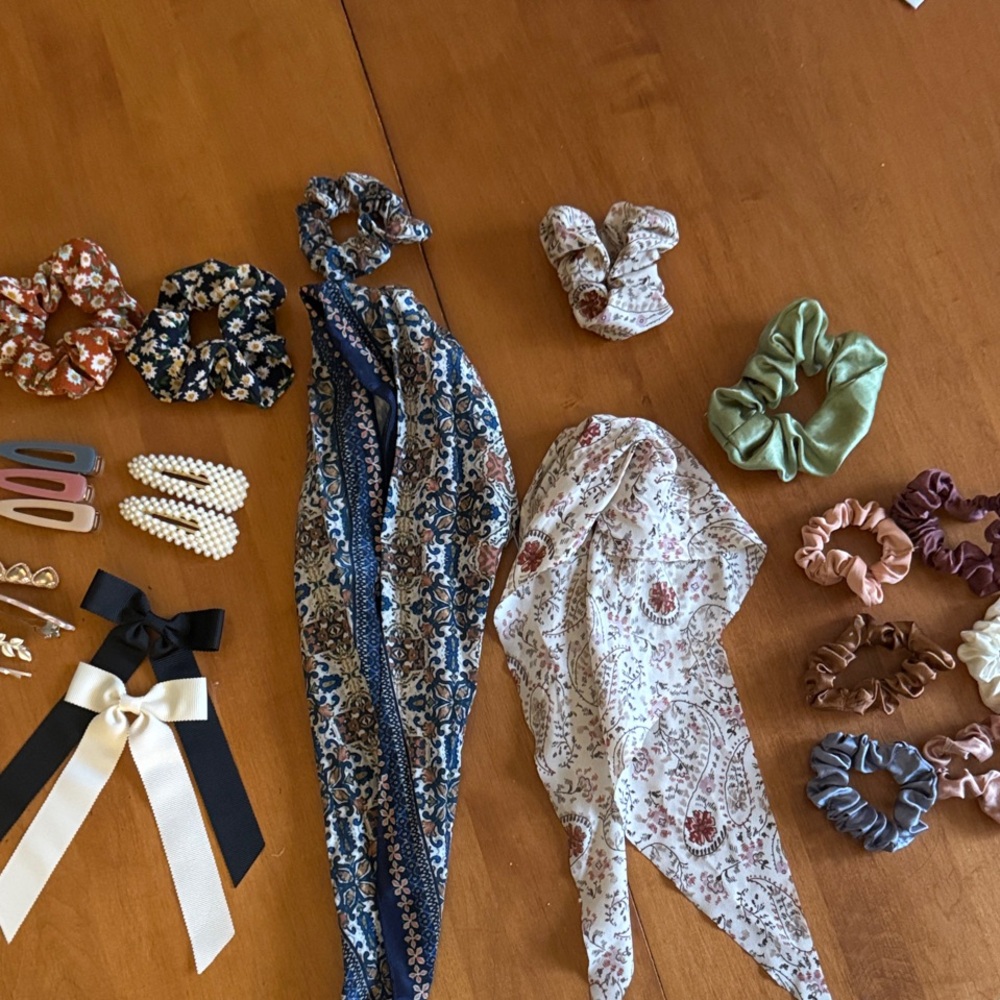 Several assorted hair accessories